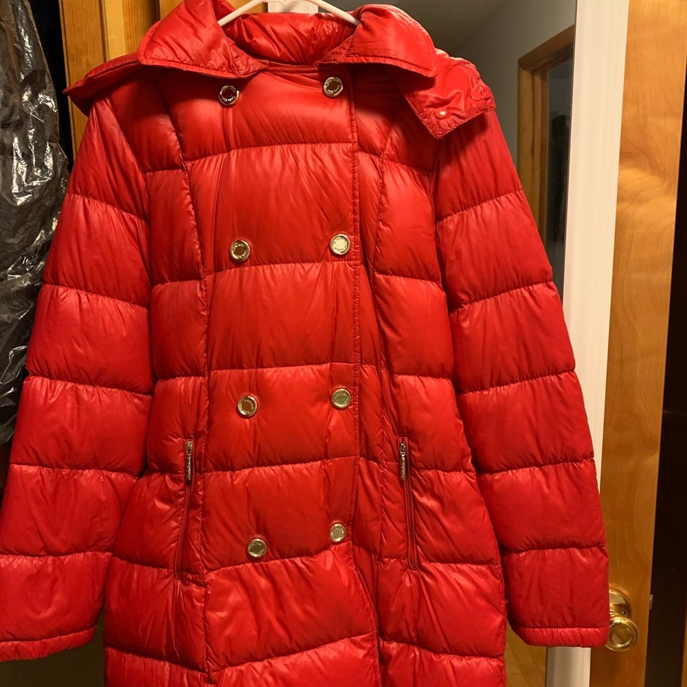 Calvin Klein Red Packable Jacket/Medium - image 2